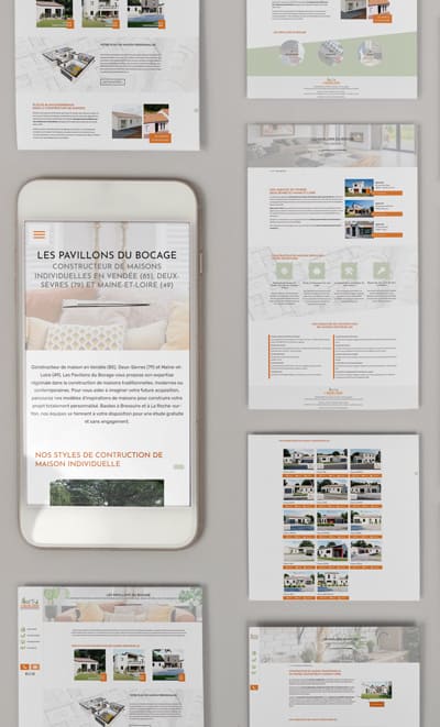 Création de site internet par Strat Engine : webdesign Pavillons du Bocage