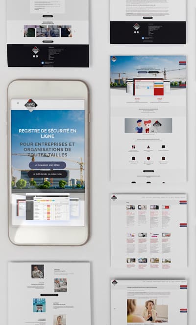Création de site internet par Strat Engine : webdesign Registre Sécurité